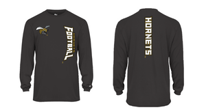 Hornets Football LS Tee Vertical Logo