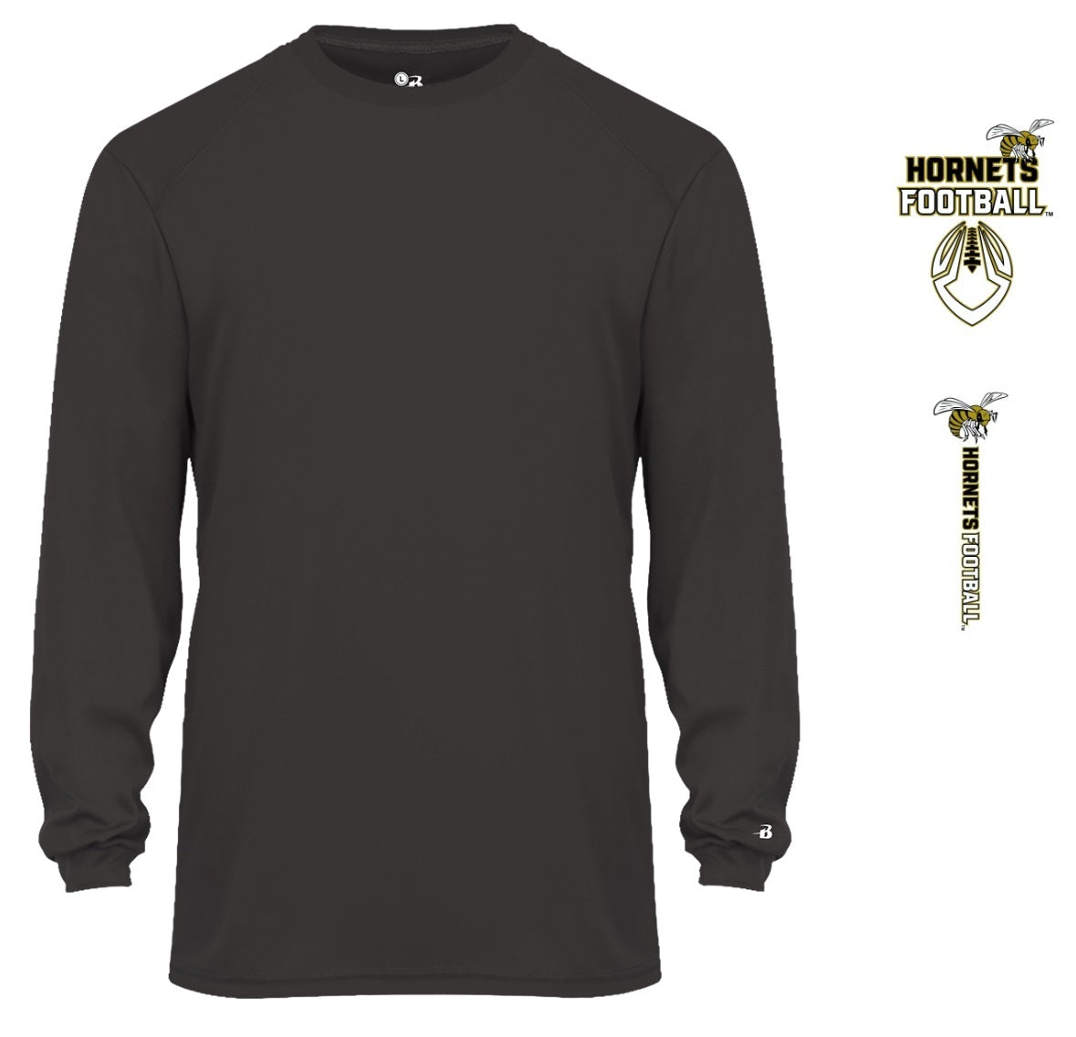 Hornets Football Long Sleeve Tee