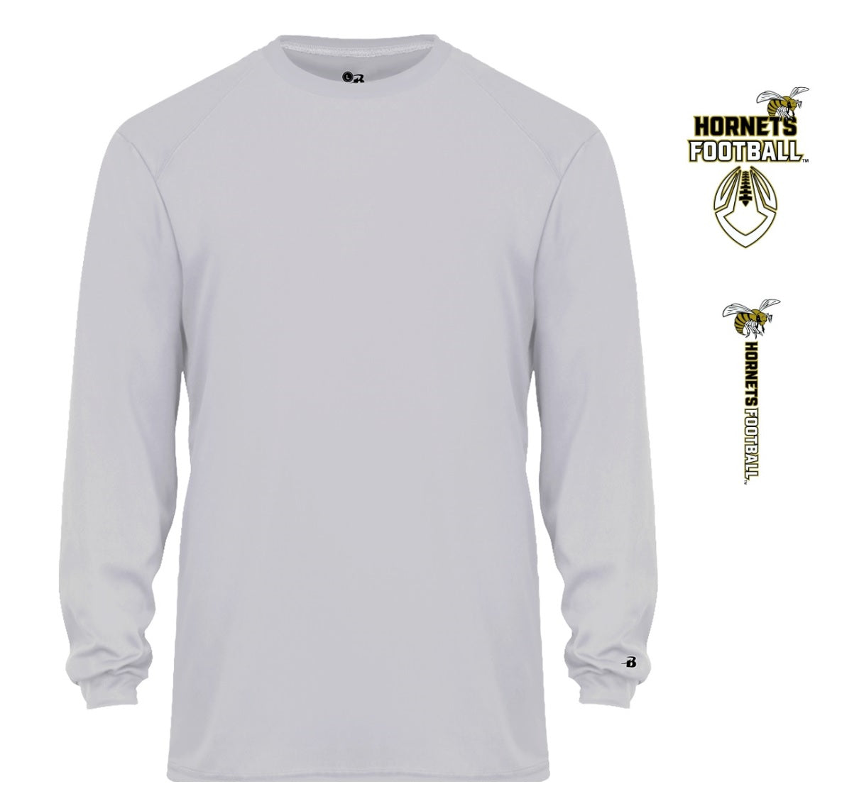 Hornets Football Long Sleeve Tee