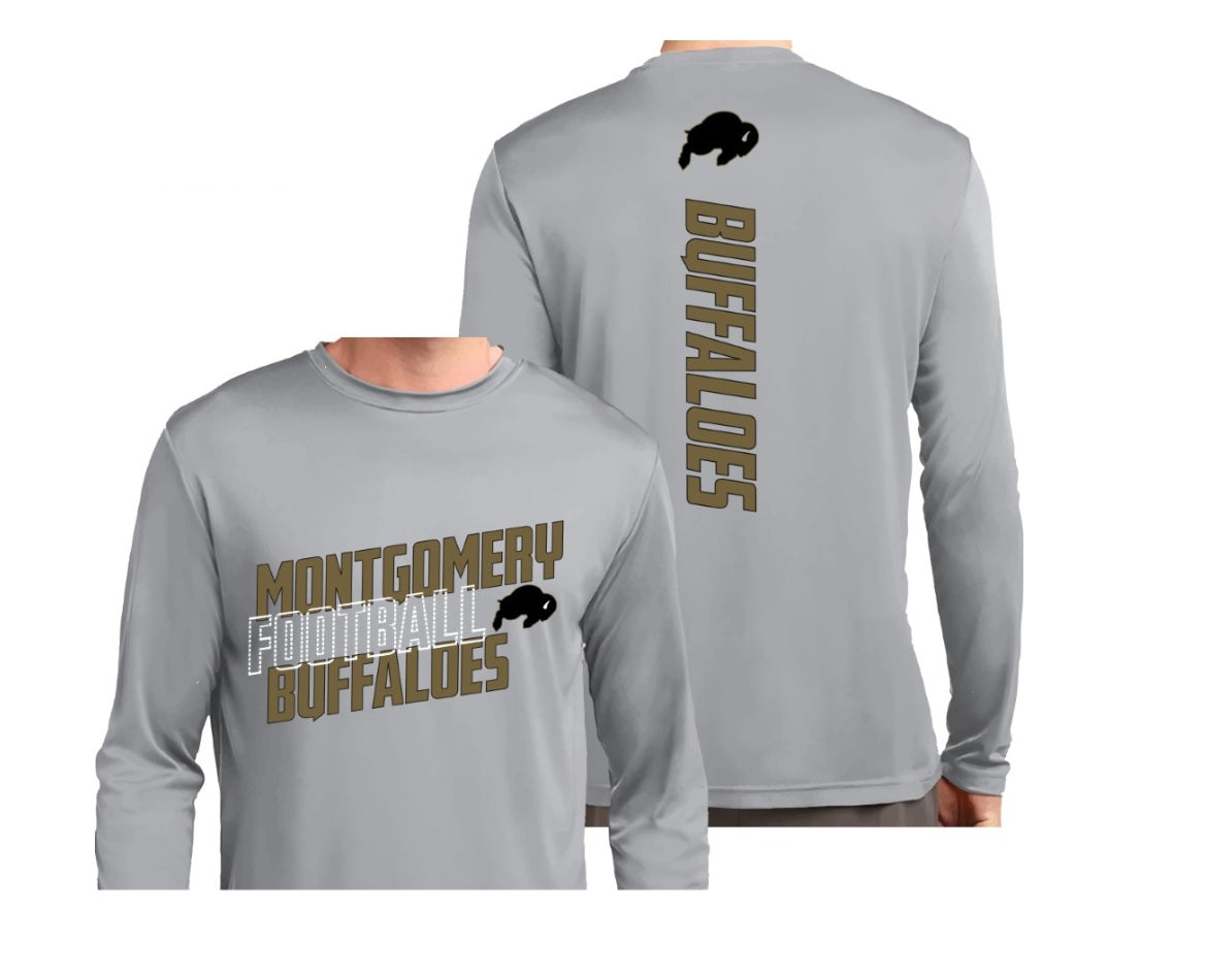 Montgomery Buffaloes Long Sleeve Dri-fit Tee