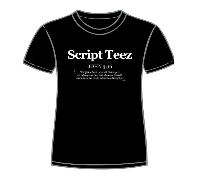 'Script Teez' Cotton Tee