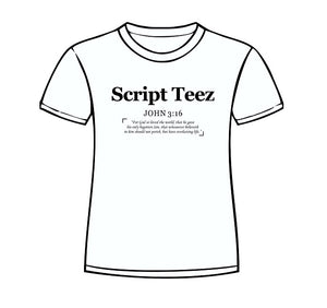 'Script Teez' Cotton Tee