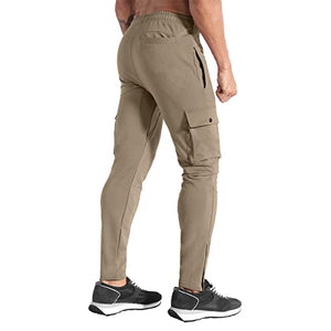 BROKIG Men's Cargo Gym Joggers