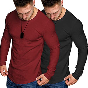 COOFANDY Men's 2 Pack Workout Muscle Tee