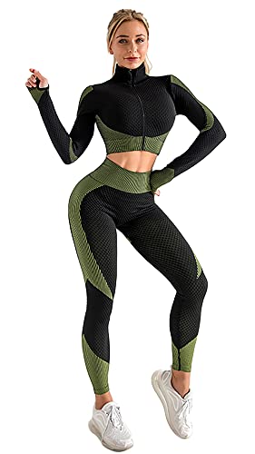 YETOWA Women's 2 Piece Workout Set