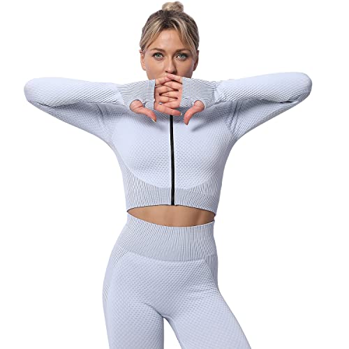 YETOWA Women's 3pcs Workout Sets