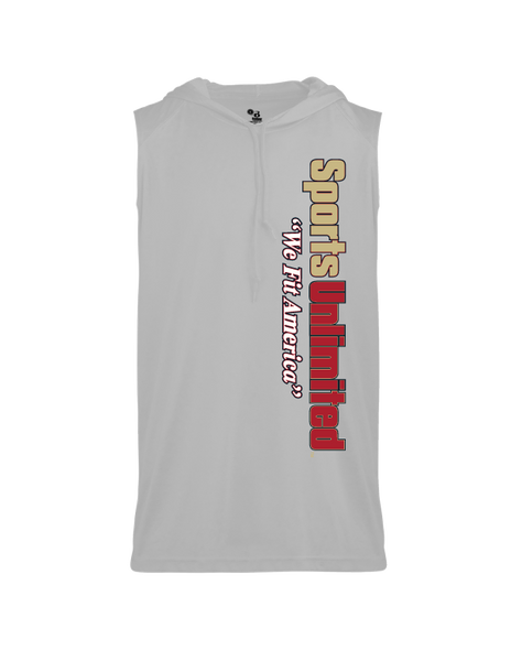 Sleeveless Hoodie(Red & Gold) – Sports Unlimited