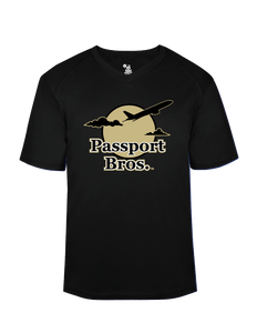 Passport Bros. Dri-fit V-neck Tee