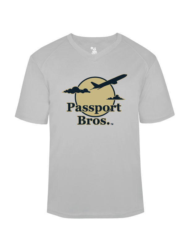 Passport Bros. Dri-fit V-neck Tee