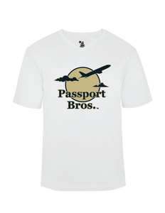 Passport Bros. Dri-fit V-neck Tee