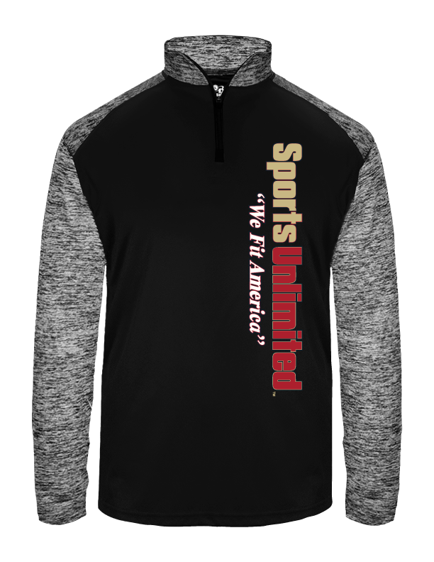 Sport Blend 1/4 Zip(Red & Gold)