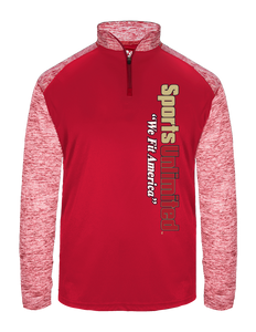 Sport Blend 1/4 Zip(Red & Gold)